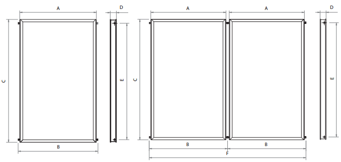 Imagen dimensiones caldera energía solar térmica ds matic ds matic duo